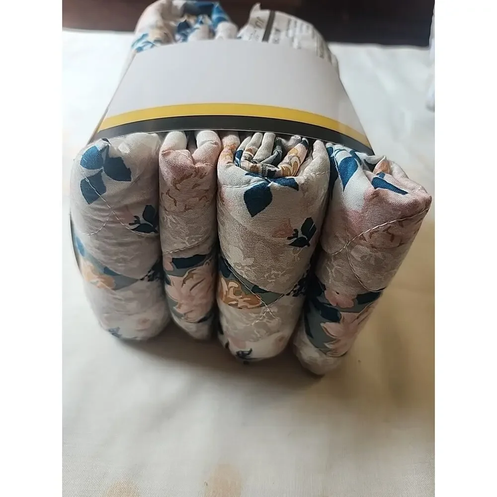 Mainstays Abby Corsair Shams Essentials 2 pc King Quilted Floral